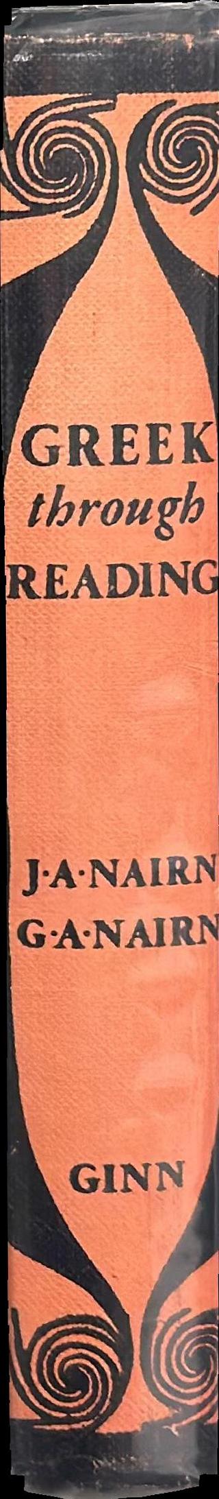 Greek through reading spine