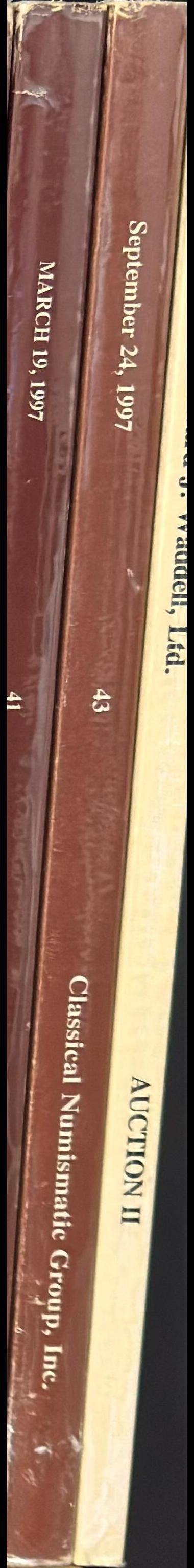 Auction 43 : featuring : a European collection of Greek : part I of the Goodman collection of Roman republican : extensive offering of Roman imperial : detailed selection of Byzantine (several of which are plate coins from Byzantine coins & their valu spine