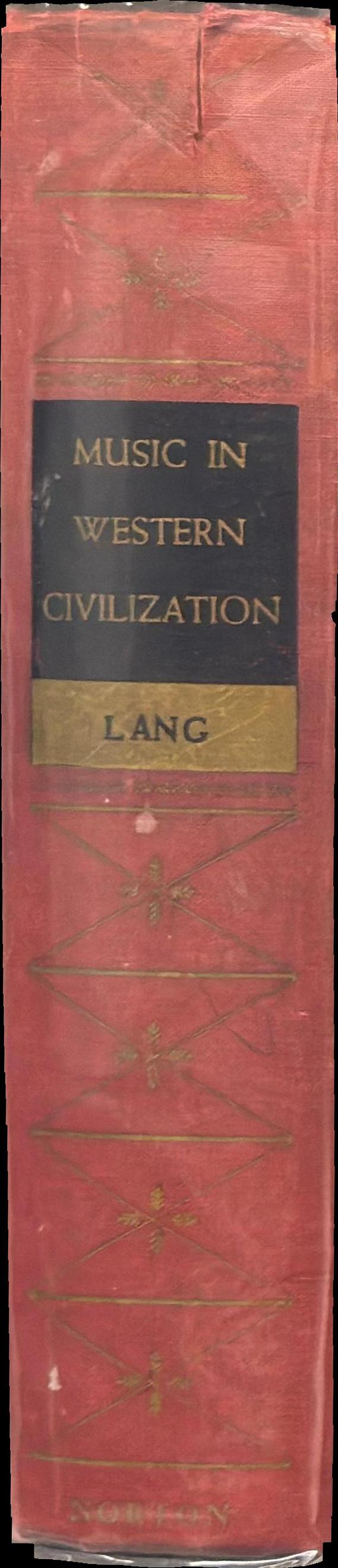 Music in western civilization spine