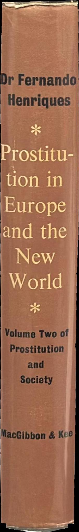 Prostitution in Europe and the New World spine