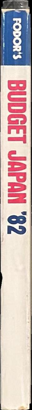 Fodor's budget Japan '82 spine