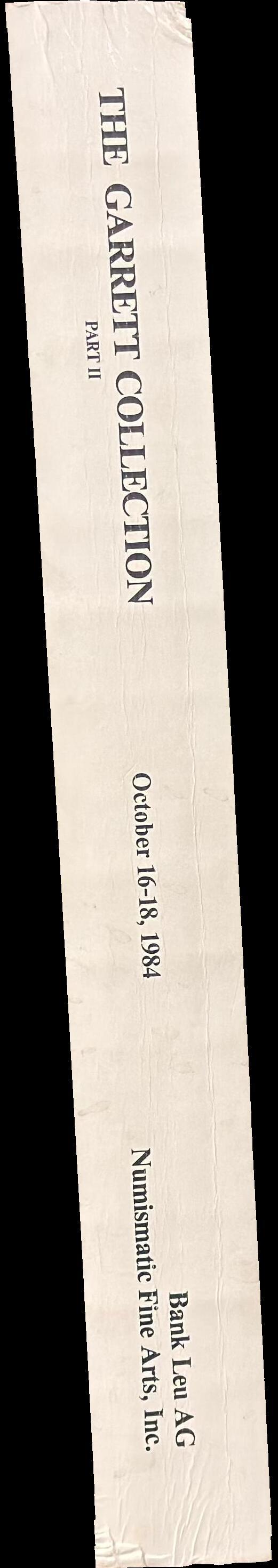 The Garrett Collection : part II : ancient and medieval coins, European coins from the Fifteenth to the Twentieth Century spine