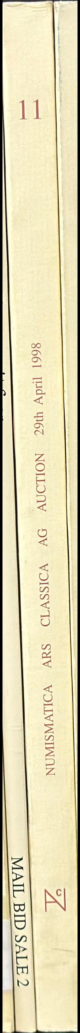 Auction 11, 29th April 1998 : Greek, Roman and Byzantine coins spine