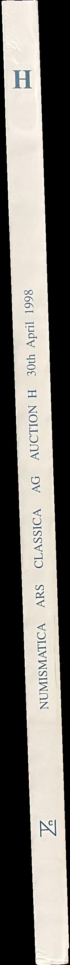 Auction H, 30th April 1998 : Greek, Roman and Byzantine coins spine
