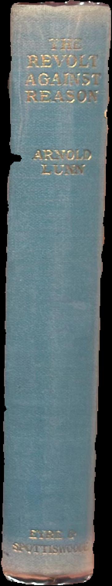 The revolt against reason spine