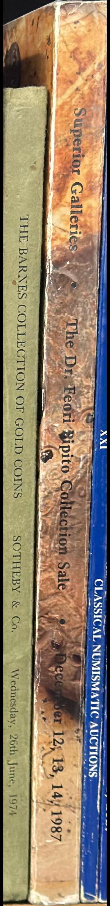 The Dr. Feori Pipito Collection sale and other important properties : auction and mail bid sale to be held in conjunction with the New York International Numismatic Convention, December 12, 13, 14, 1987 spine