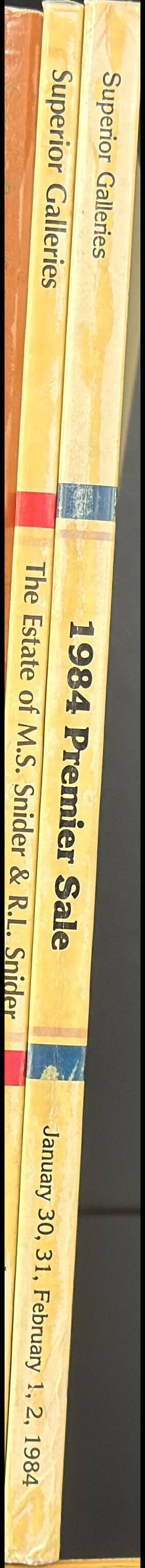 1984 premier sale comprising numerous properties from over 25 consignors, January 30, 31, February 1, 2, 1984 : auction and mail bid sale spine