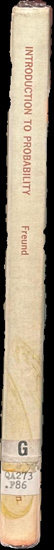 Introduction to probability spine