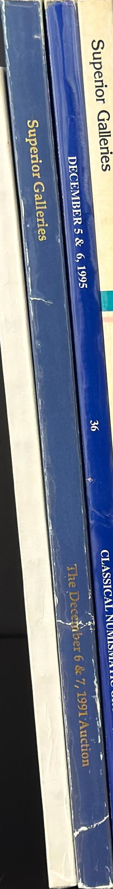 The December 6 & 7, 1991 auction of foreign and ancient coinage featuring important collections from Ruben Reinoso and Gene Geller and other important properties to be sold at auction and mail bid sale spine