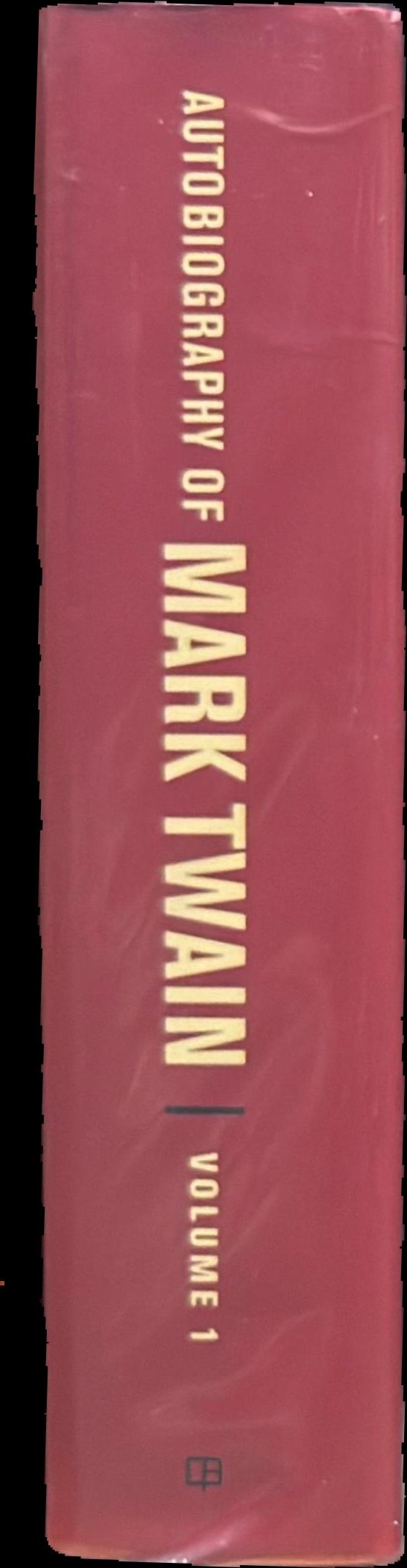 Autobiography of Mark Twain : volume 1 spine