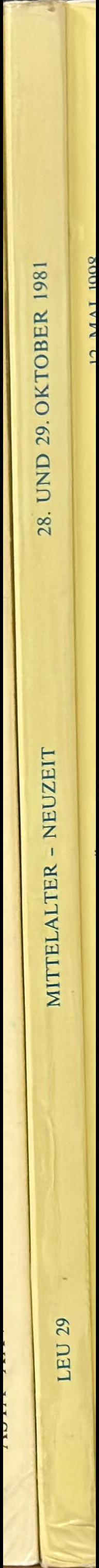 Mittelalter neuzeit : Islamische munzen, Deutsche Stadte, Deutsche goldmunzen des 19. Jahrhunderts, Russland, Schweiz : auktion 29 / Bank LEU ag Zürich spine