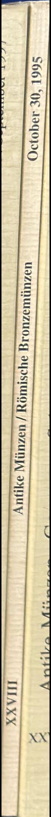 Ancient Roman bronze coinage : auction XXVIII spine