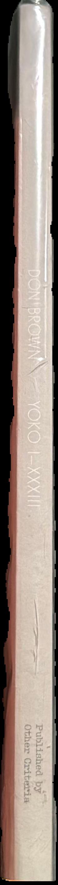 Yoko : I-XXXIII spine