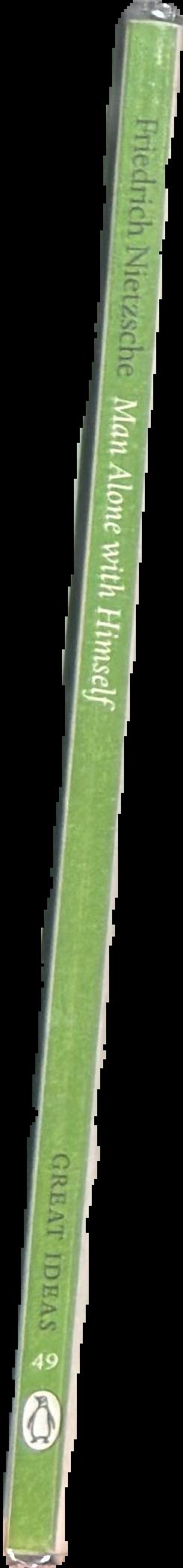 Man alone with himself spine
