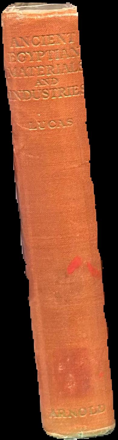 Ancient Egyptian materials and industries spine