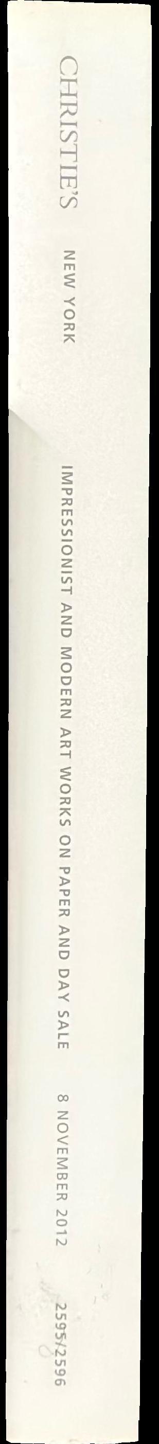 Impressionist and modern art works on paper and day sale : Thursday 8 November 2012 spine