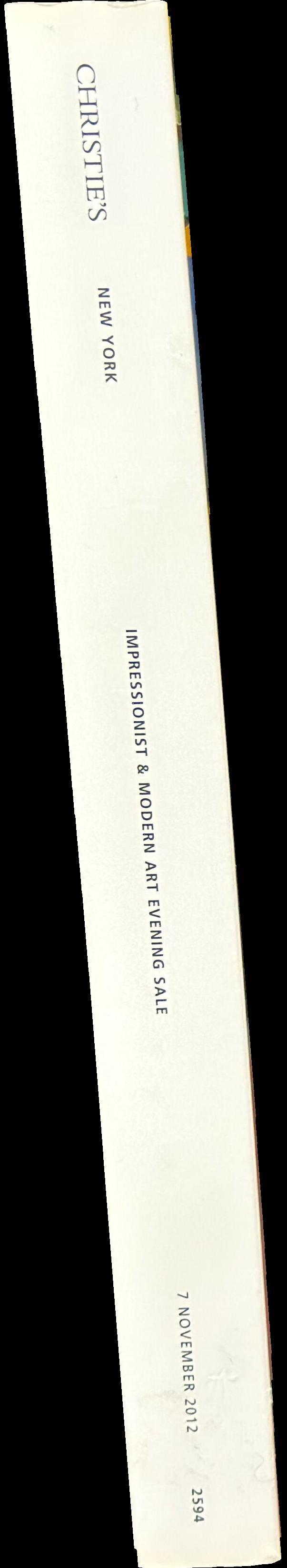 Impressionist and modern art evening sale : Wednesday 7 November 2012 spine