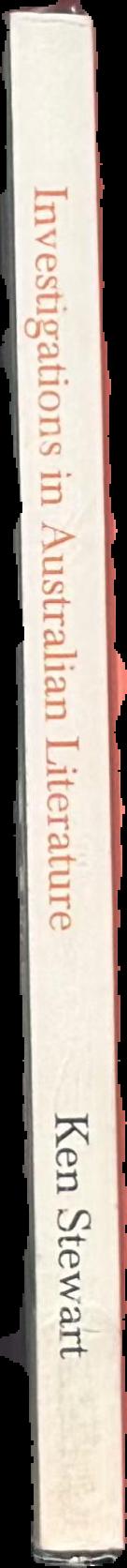 Investigations in Australian literature spine