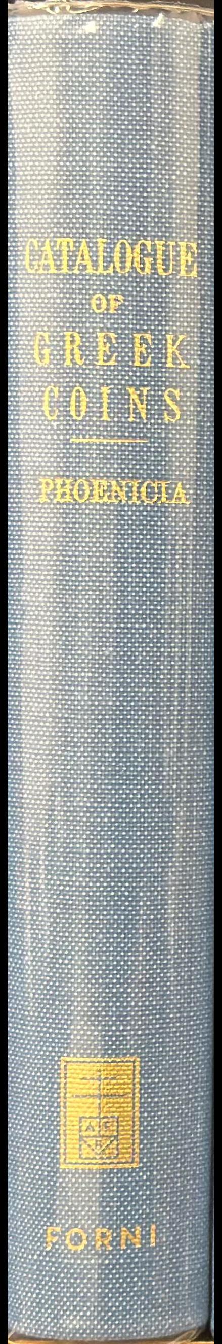 Catalogue of the Greek coins of Phoenicia spine