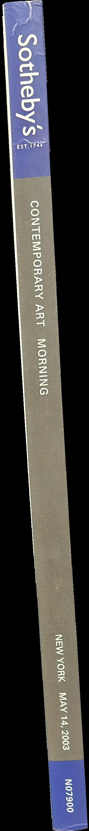 Contemporary art : morning : including property from the collection of Donna O'Neill, Los Angeles spine