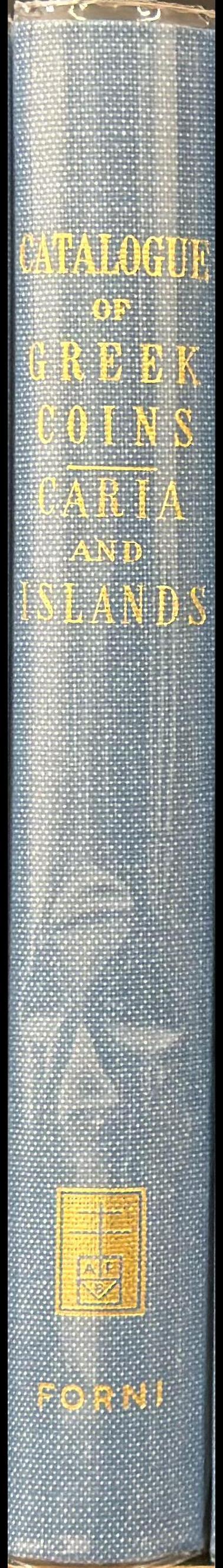 Catalogue of the Greek coins of Caria, Cos, Rhodes, &c. spine