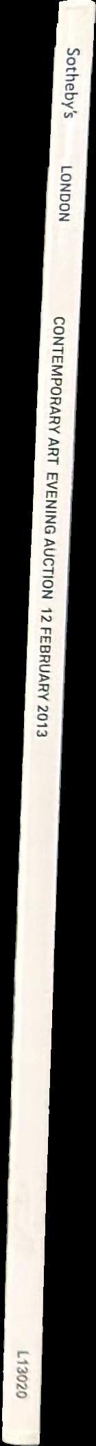 Contemporary art evening auction : London, 12 February 2013 spine