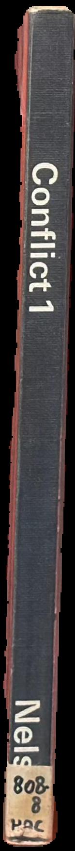 Conflict 1 / by Geoffrey Hacker, James Learmonth, Rony Robinson spine