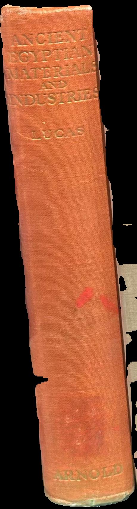 Ancient Egyptian materials and industries spine