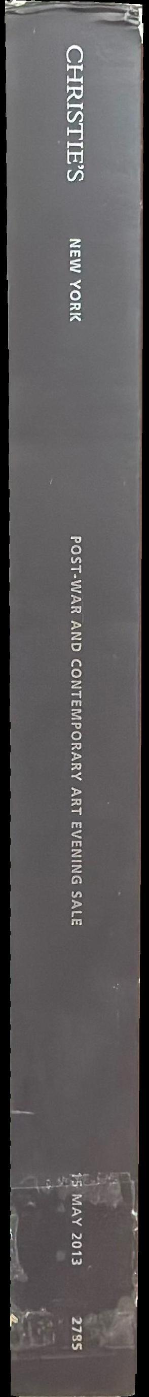 Post-war and contemporary art : evening sale, Wednesday 15 May 2013 spine