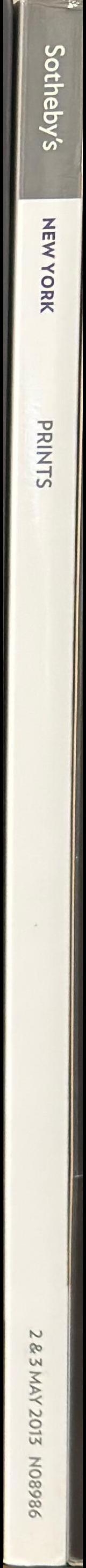 Prints : auction in New York, Thursday 2 May 2013, 10:00 am & 2 pm, Friday 3 May 2013, 10:00 am spine