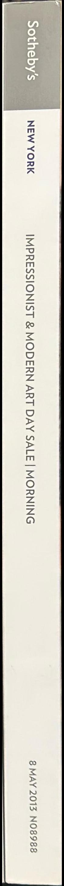 Impressionist and modern art day sale : morning : including the Collection of Alex and Elisabeth Lewyt : New York, Wednesday 8 May 2013, 9:30 am spine