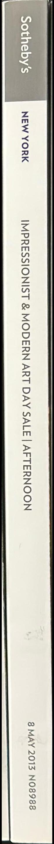 Impressionist and modern art day sale : afternoon : New York, Wednesday 8 May 2013, 2:00 pm spine