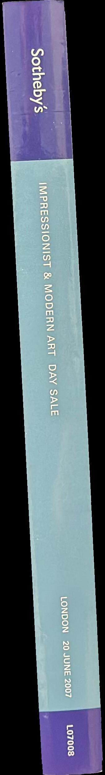 Impressionist and modern art day sale : London, 20 June 2007 at 2 pm spine