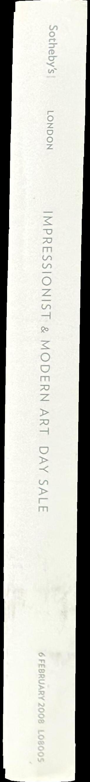 Impressionist and modern art day sale : auction in London, Wednesday 6 February 2008, 2 pm spine