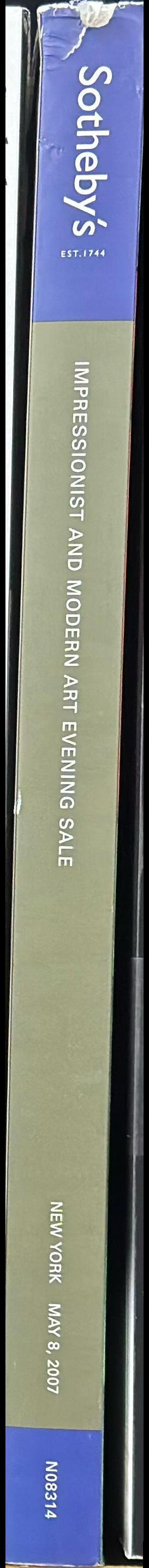 Impressionist and modern art evening sale : New York, Tuesday May 8, 2007 spine