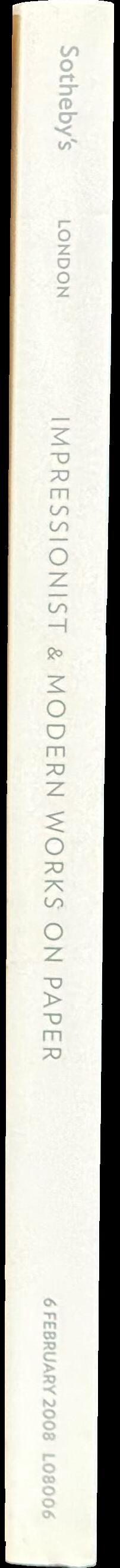 Impressionist and modern works on paper : auction in London, Wednesday 6 February 2008, 10 am spine