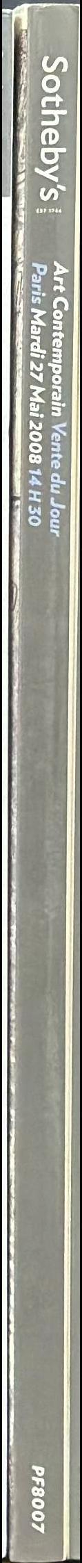 Art contemporain : vente du jour, Paris, Mardi 27 Mai 2008, 14 H 30 spine