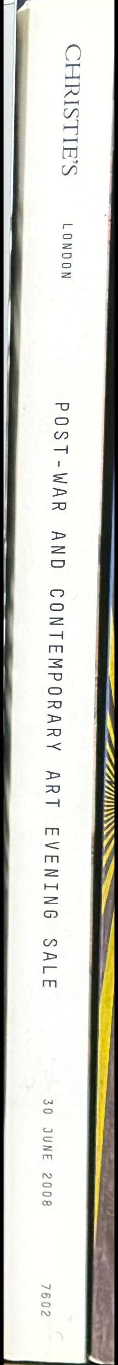 Post-war and contemporary art : evening sale : Monday 30 June 2008 spine