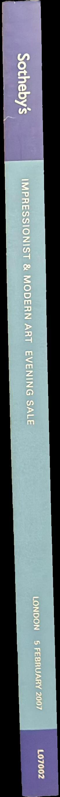 Impressionist and modern art evening sale : London, Monday 5 February 2007 at 6.30 pm spine
