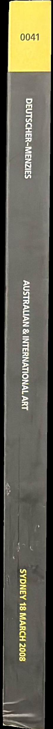 Australian and international art : sale 0041, [Sydney, 18 March 2008] spine