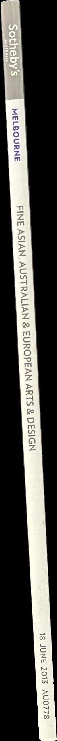 Fine Asian, Australian and European arts and design : auction in Melbourne, Tuesday 18 June 2013, 6 pm spine