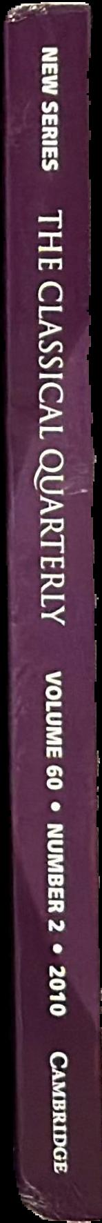 Classical quarterly : new series spine