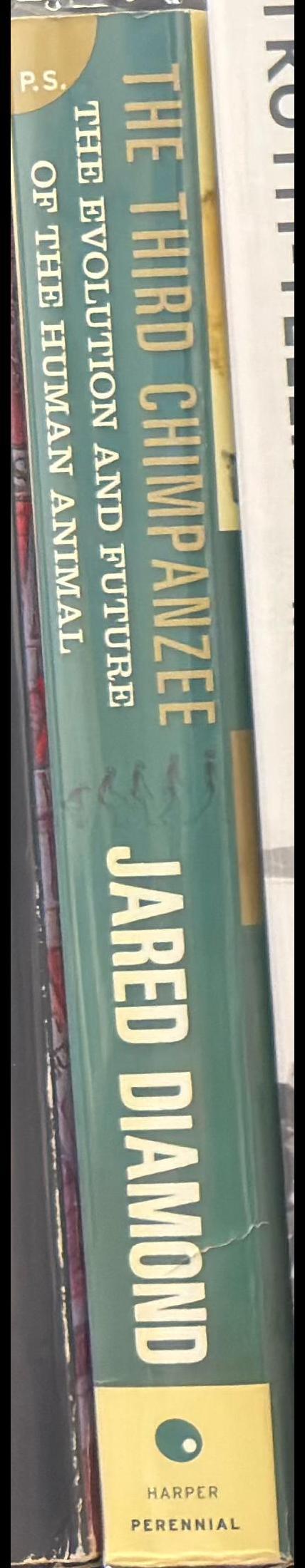 The third chimpanzee : the evolution and future of the human animal / Jared Diamond spine