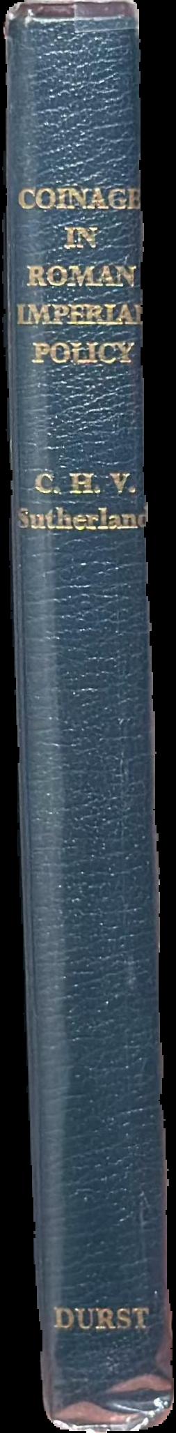 Coinage in Roman Imperial policy 31 BC-AD 68 spine