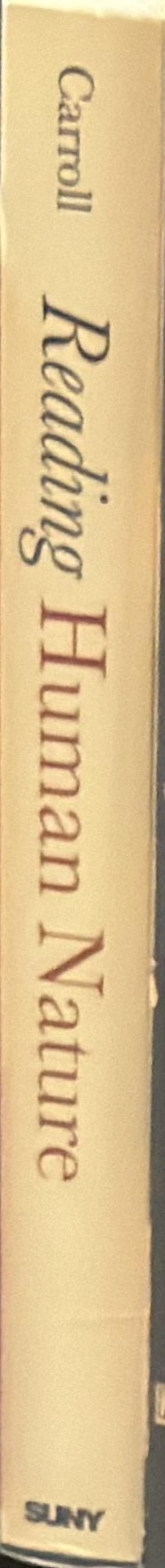Reading human nature : literary Darwinism in theory and practice spine
