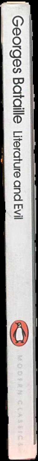 Literature and evil / Georges Bataille spine