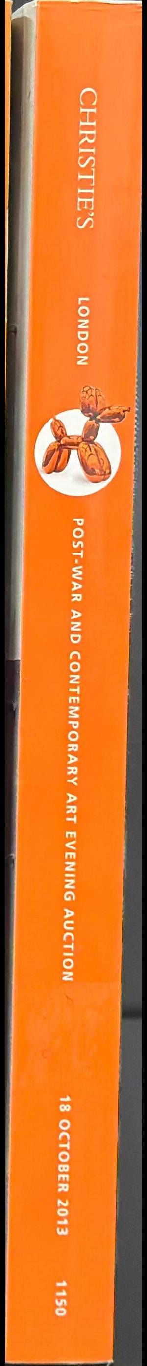 Post-war and contemporary art evening auction : Friday 18 October 2013 spine