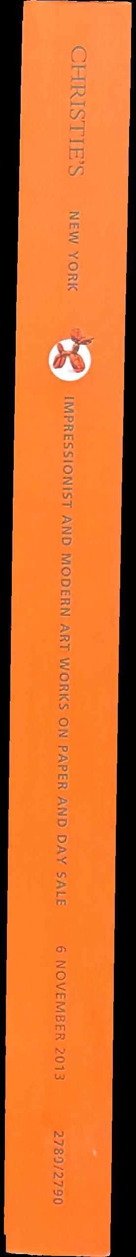 Impressionist and modern art : works on paper and day sale : Wednesday 6 November 2013 spine