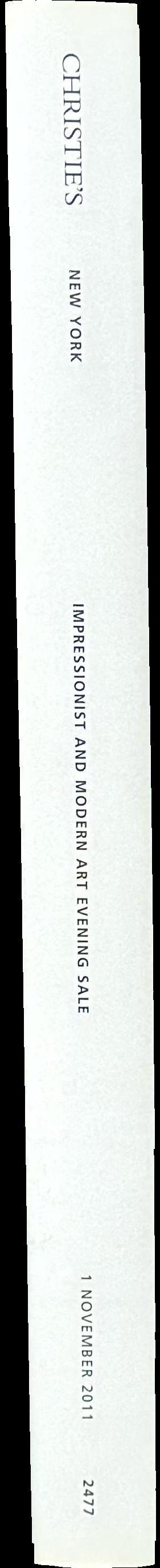 Impressionist and modern art evening sale : Tuesday 5 November 2013 spine