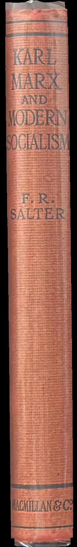 Karl Marx and modern socialism / F. Salter spine